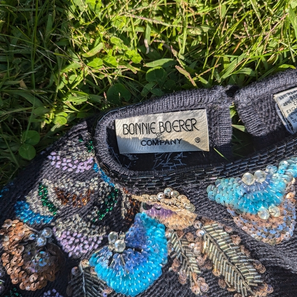 Vintage - black beaded sweater - Picture 6 of 8